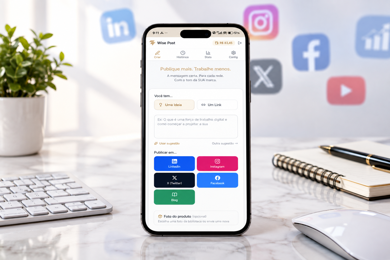 O app que cria e publica conteúdo nas redes sociais levou a criação de conteúdo a um nível que ninguém esperava