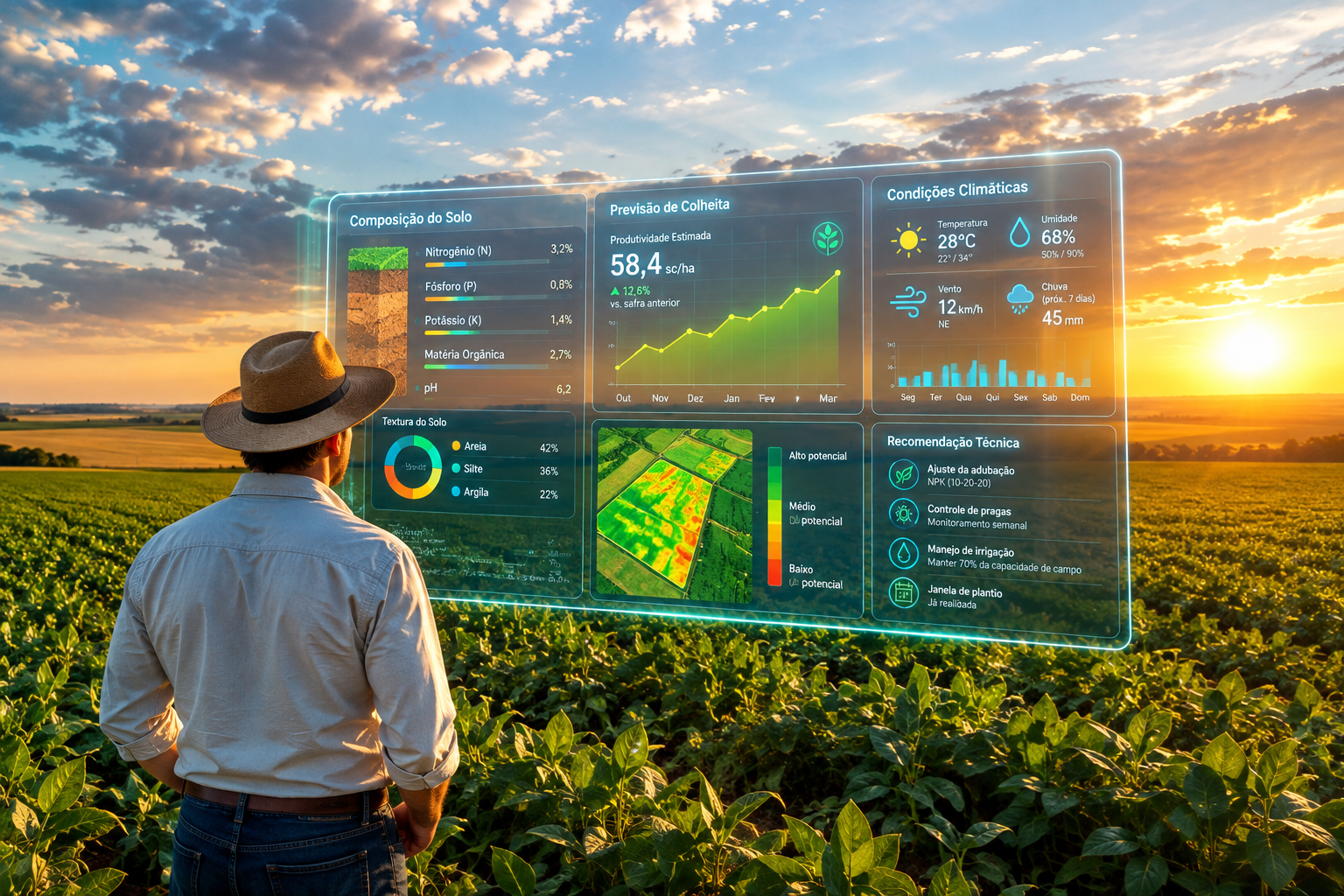 O agrônomo não foi substituído. Ele ganhou um superpoder. E o seu negócio pode ter o mesmo.